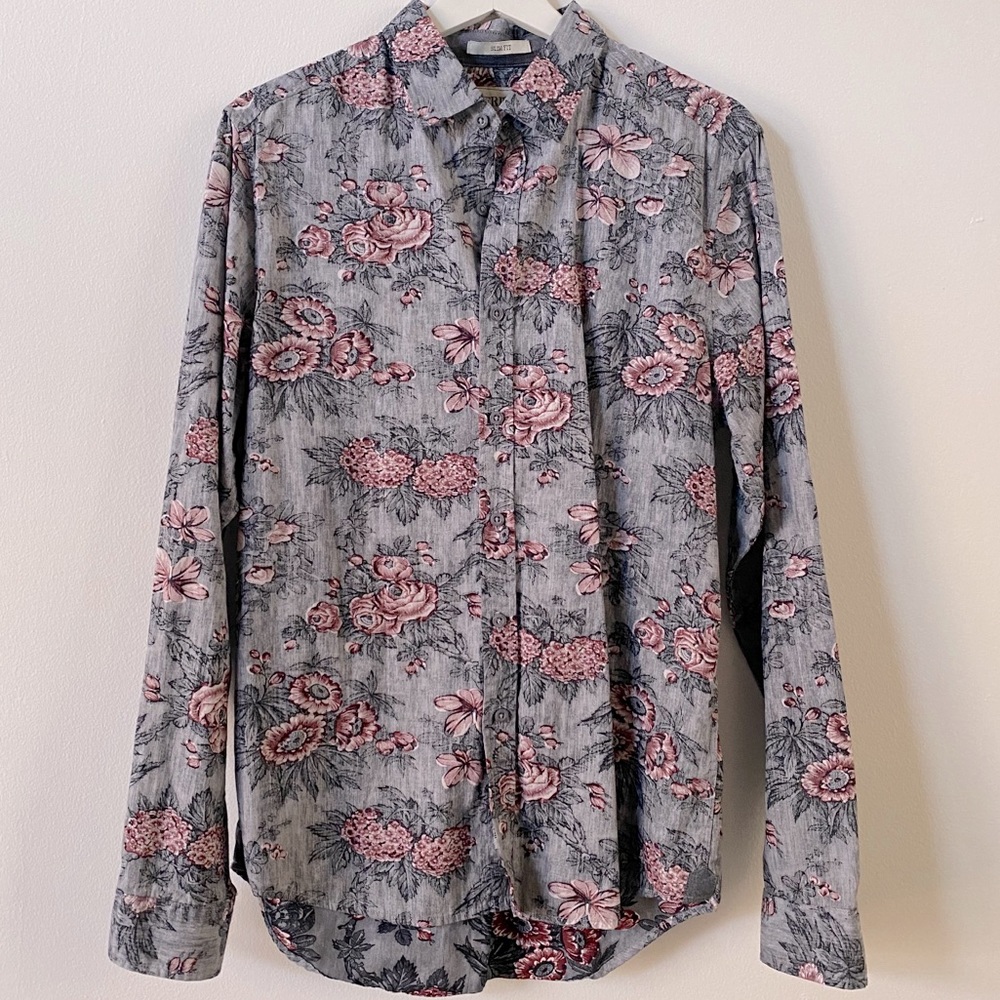 HERITAGE - Nightshade Floral Chambray Shirt